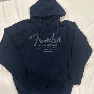 3/$20 Navy blue fender hoodie XL